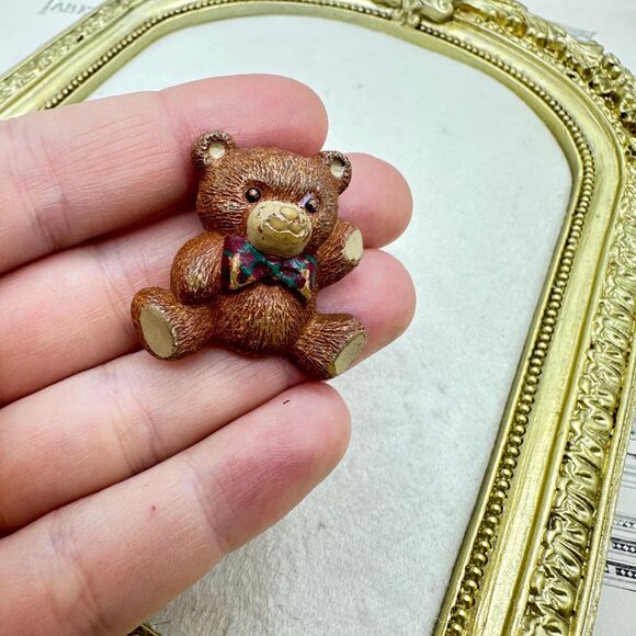 Vintage Hallmark Teddy Bear Brooch Pin - Picture 3 of 5